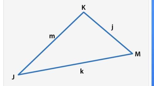 If ∠j measures 45°, ∠m measures 40°, and j is 7 feet, then find m using the law of sines. round your