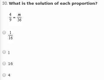 what is the solution of each proportion? for the