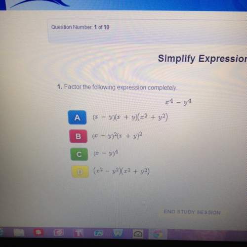 Factor the following expression completely  x4-y4