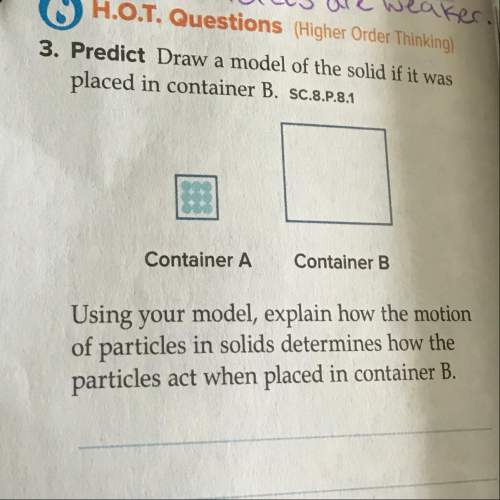 Using your model explain how the motion of particles in solids determines how the option of particle