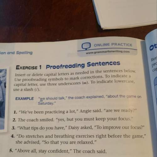 Ineed with proofreading sentences 1-5