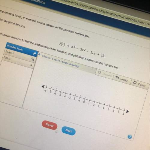 use the drawing tool(s) to form the correct answer on the provided number line. conside