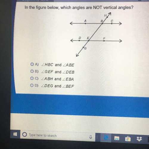 I’m the figure below, which angles are not vertical angles?