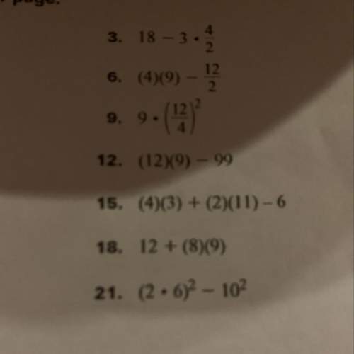 Who can me solve these answers step by step