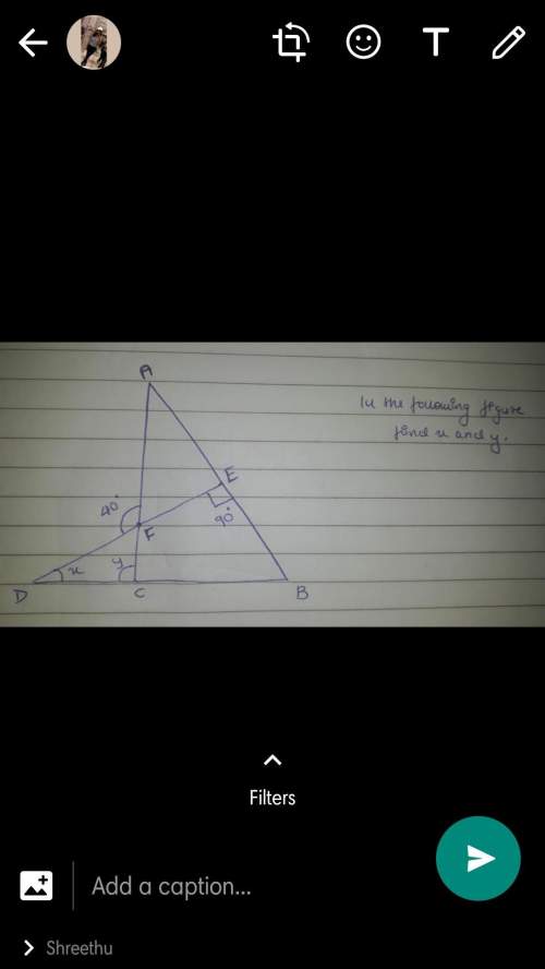 In the following figure, find x and y