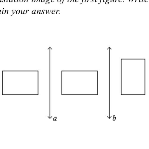 in each figure, a || b . determine whether the third figure is a translation image of the fir