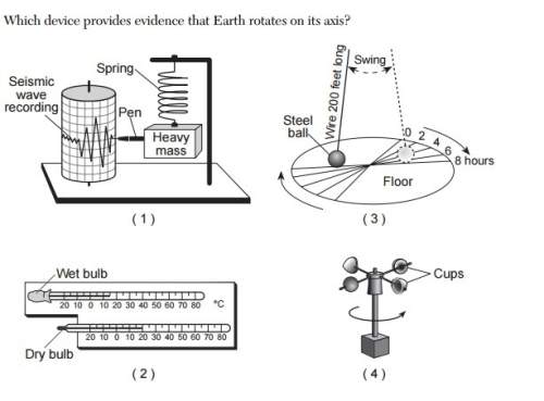 Which device provides evidence that earth rotates on its axis?