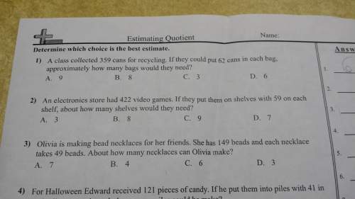 Its question #2 my son and i cannot figure out how to do this other than dividing. however, when u d