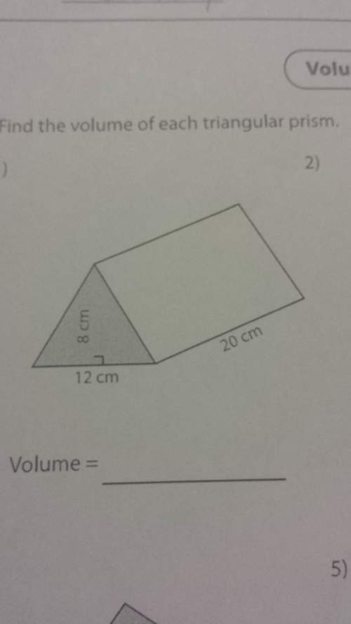 How do i solve this. i don't know how to find volume.