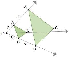 (geometry e2020) is triangle a'b'c' a dilation of triangle abc? (geomtry pls)a. yes, i