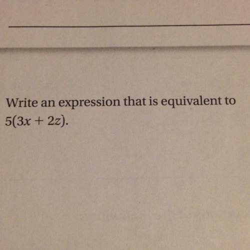 Write an expression that is equivalent to 5(3x+2z)