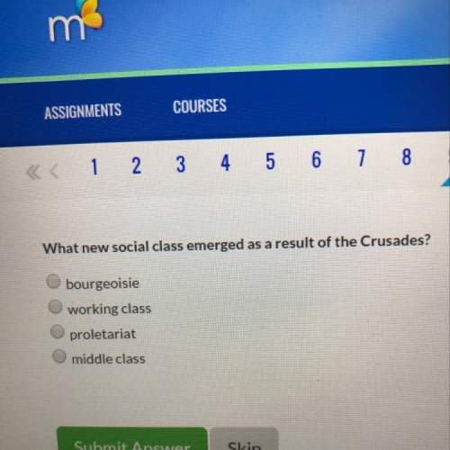 What new social class emerged as a result of the crusades? (multiple choice)
