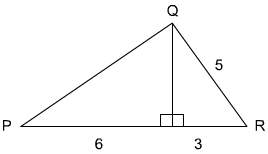 What is the length of side pq in this figure?  a.4 b.14 c. square root of 52