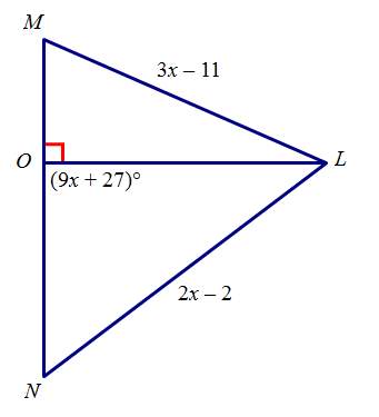 Given that ol is an altitude of triangle lmn, find nl