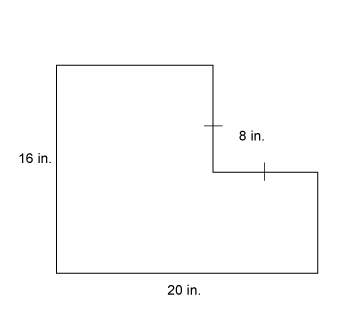 What is the area of the figure?  a. 256 square inches b.&lt;