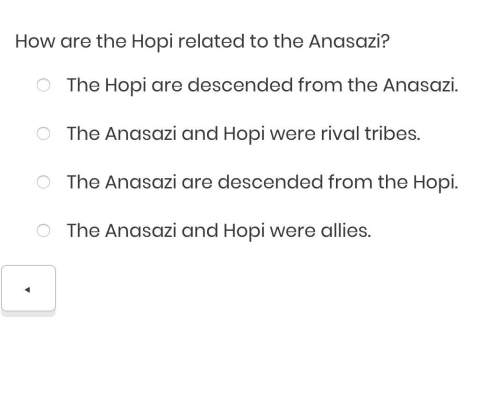 (asap! )how are the hopi related to the anasazi? a) the hopi ar