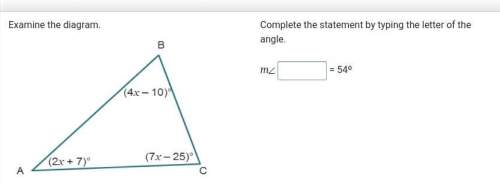 Look at the attached picture. examine the diagram complete the statement by typing