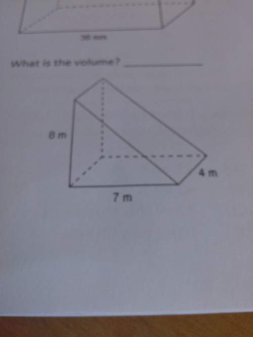 Plz what is the volume? of this is shape show working out