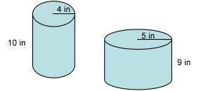 1. find the volume of a cylinder with d = 12 in: h = 14 in. 1695.6 cubed in. 1582