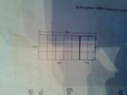 Find the area of the larger rectangle by finding the area of the two small rectangles and adding the