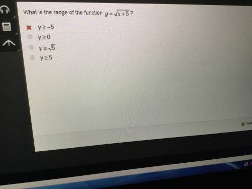 What is the range of the function y=square x+5