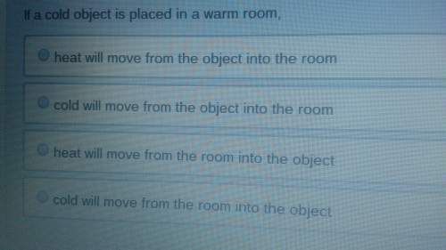 If a cold object is placed in a warm room,