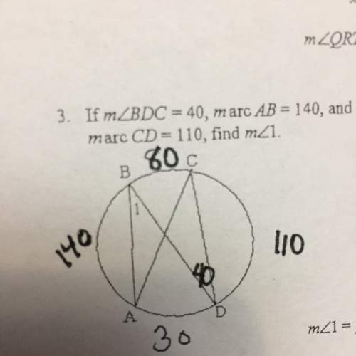 What is the measure of angle 1? what formula do i have to use to find it?