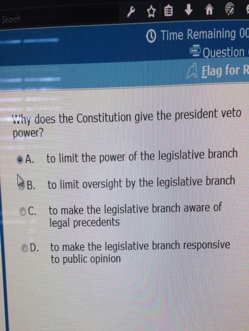 Why does the constitution give the president veto power?