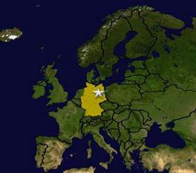 Identify the correct capital city of the country highlighted on the map above. a. brussels