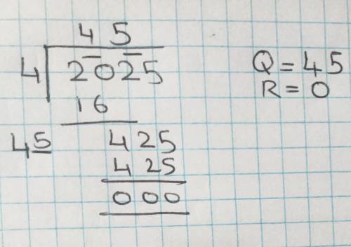 Find square root of the following numbers by long division method
1).2025