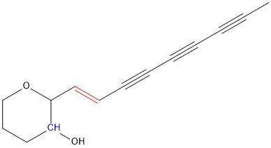 Ichthyothereol is isolated from the leaves of Ichthyothere terminalis. It is so toxic to fish that t