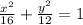 \frac{x^2}{16} +\frac{ y^2}{12} = 1