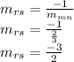 m_{rs} = \frac{-1}{m_{mn}}\\m_{rs}=  \frac{-1}{\frac{2}{3} }\\m_{rs}=\frac{-3}{2}