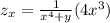 z_x=\frac{1}{x^4+y}(4x^3)