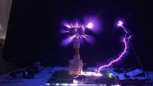When electricity is transmitted through the air the resulting spark is called ?