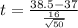 t =  \frac{ 38.5 - 37}{ \frac{16}{\sqrt{50} }  }