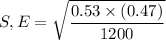 S,E = \sqrt{\dfrac{0.53 \times (0.47)}{1200}}