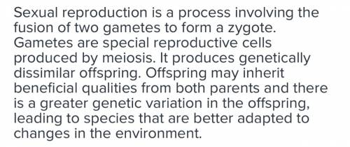 Explain how sexual reproduction increases genetic diversity in many species of plants and animals, m
