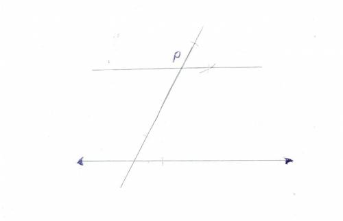 Line m and point P are shown below. Part A: Using a compass and straightedge, construct line n paral