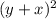 (y+x)^2