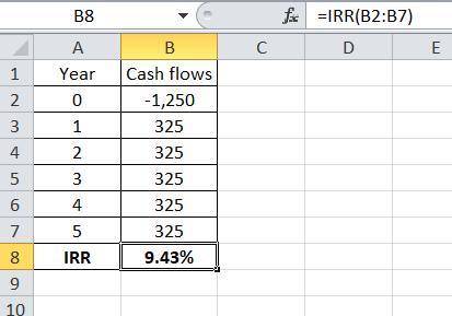 Nichols Inc. is considering a project that has the following cash flow data. What is the project's I