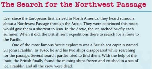 Why were explorers looking for a northwest passage?