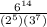 \frac{6^{14}}{(2^5)(3^7)}