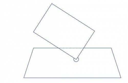 Your friend drew the diagram below to prove to you that two planes can intersect in exactly one poin