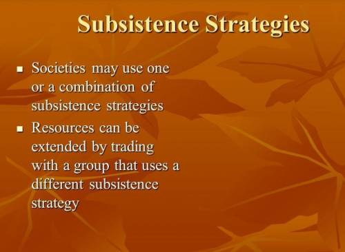Prepare a list of the types of society on the basis of subsistence strategy or way of life.