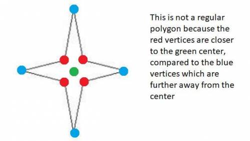 Classify the polygon. Then determine whether it appears to be regular or not regular. heptagon; regu