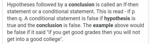 A proves a conditional statement to be false