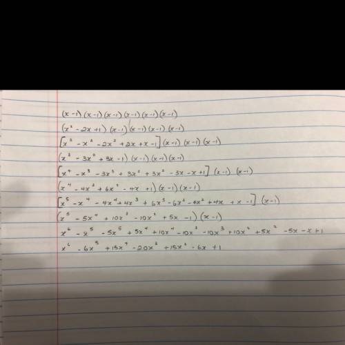 Find the fourth term in the expanded form of (x-1)^6