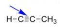 Choose the best description for the indicated bond H-CEC-CH3 A) This is a triple bond between two ca