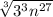 \sqrt[3]{ {3}^{3} {n}^{27}  }